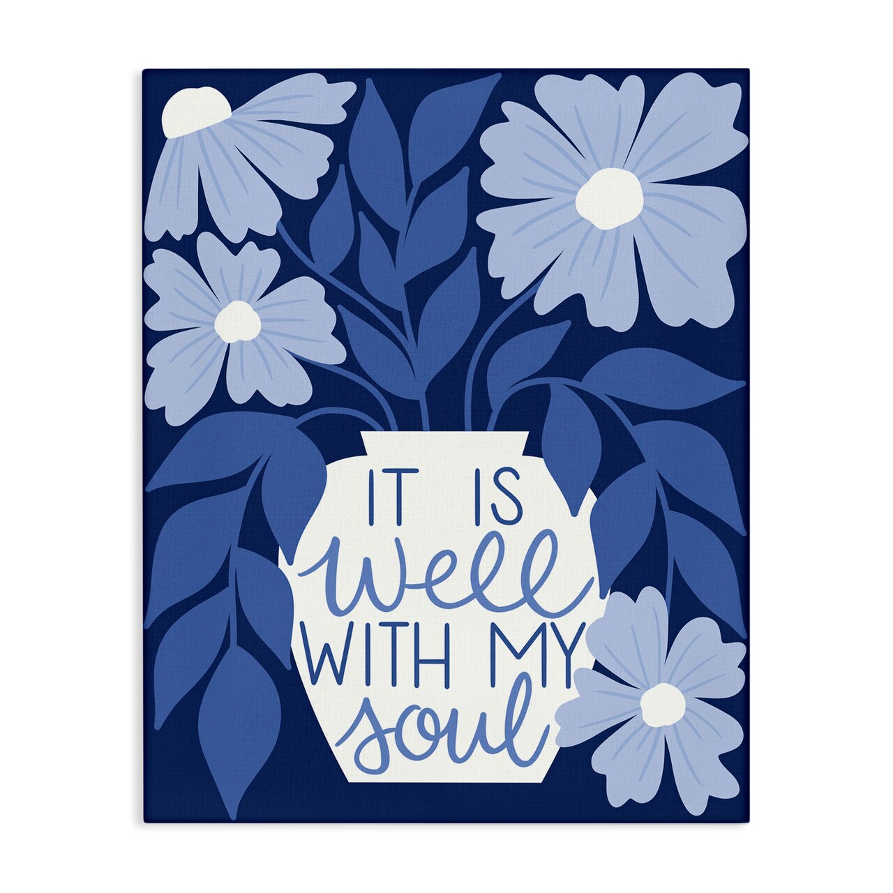 Stupell Industries Well With My Soul Florals Canvas Wall Art Design by Taylor Shannon Designs